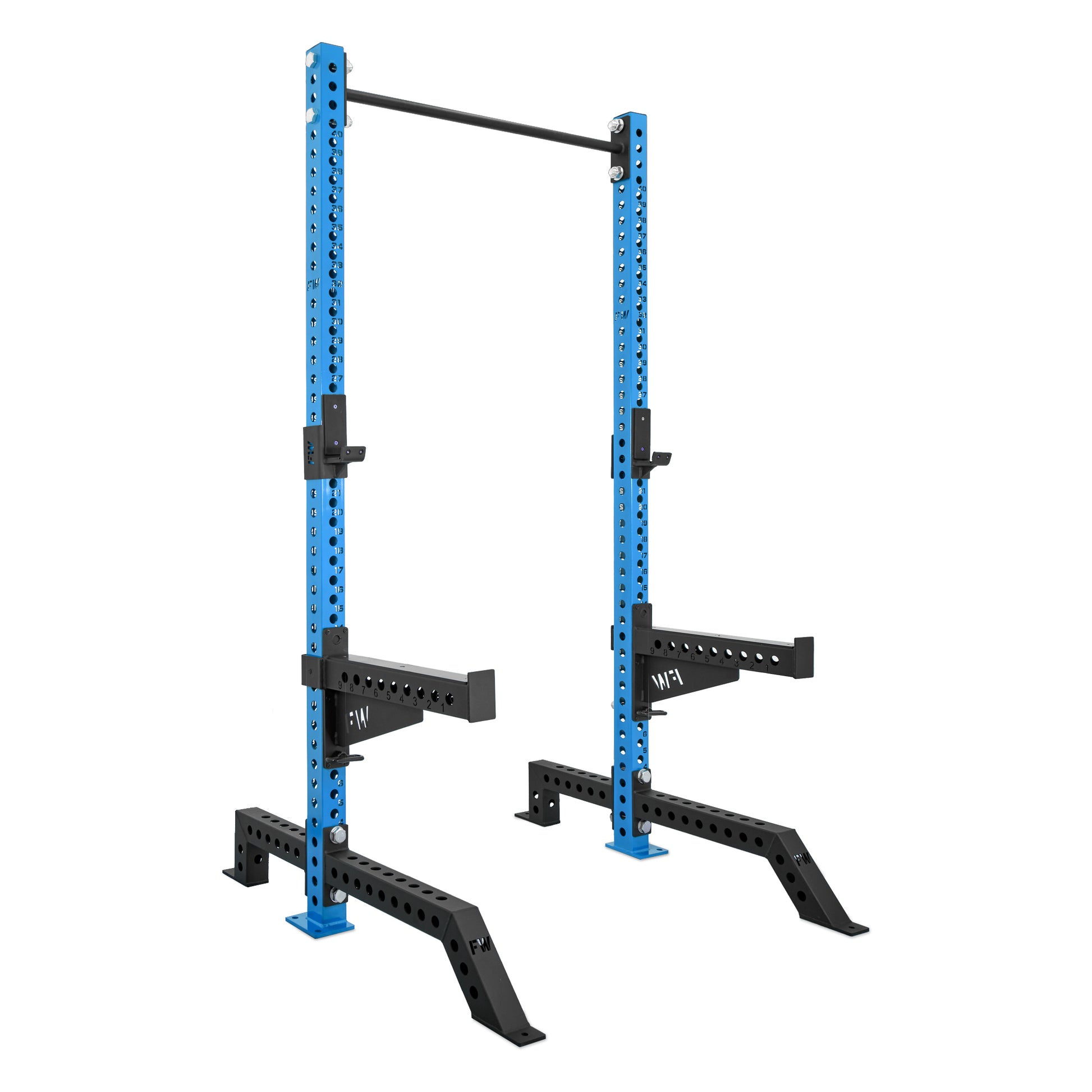Regular Squat Rack Blue Spotter Arms No