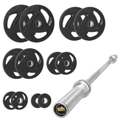 107.5kg Rubber Plate Set