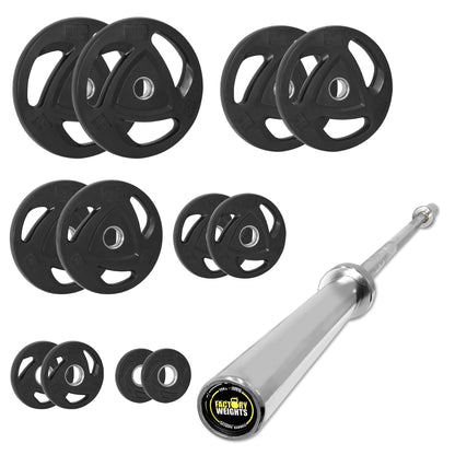 107.5kg Rubber Plate Set