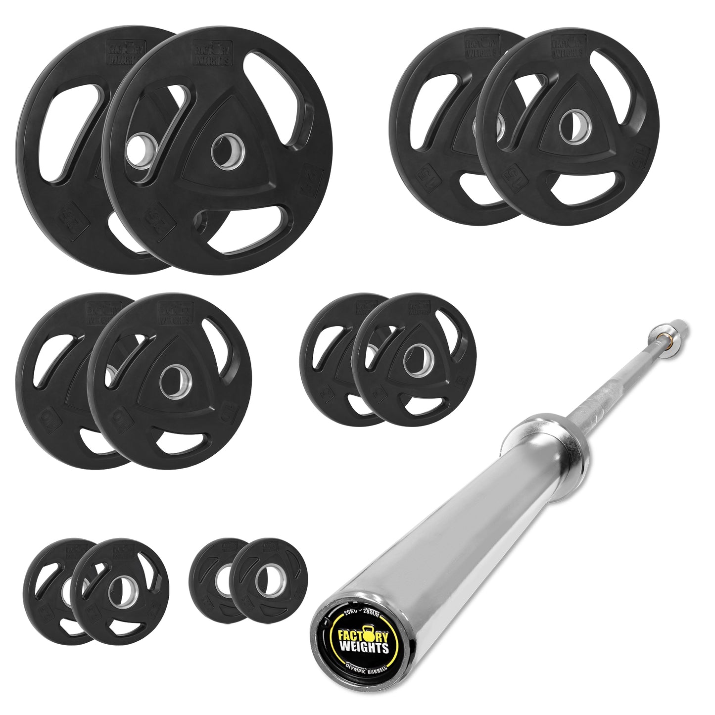 117.5kg Rubber Plate Set