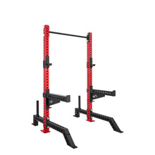 Short Squat Rack Red Spotter Arms Storage Pins