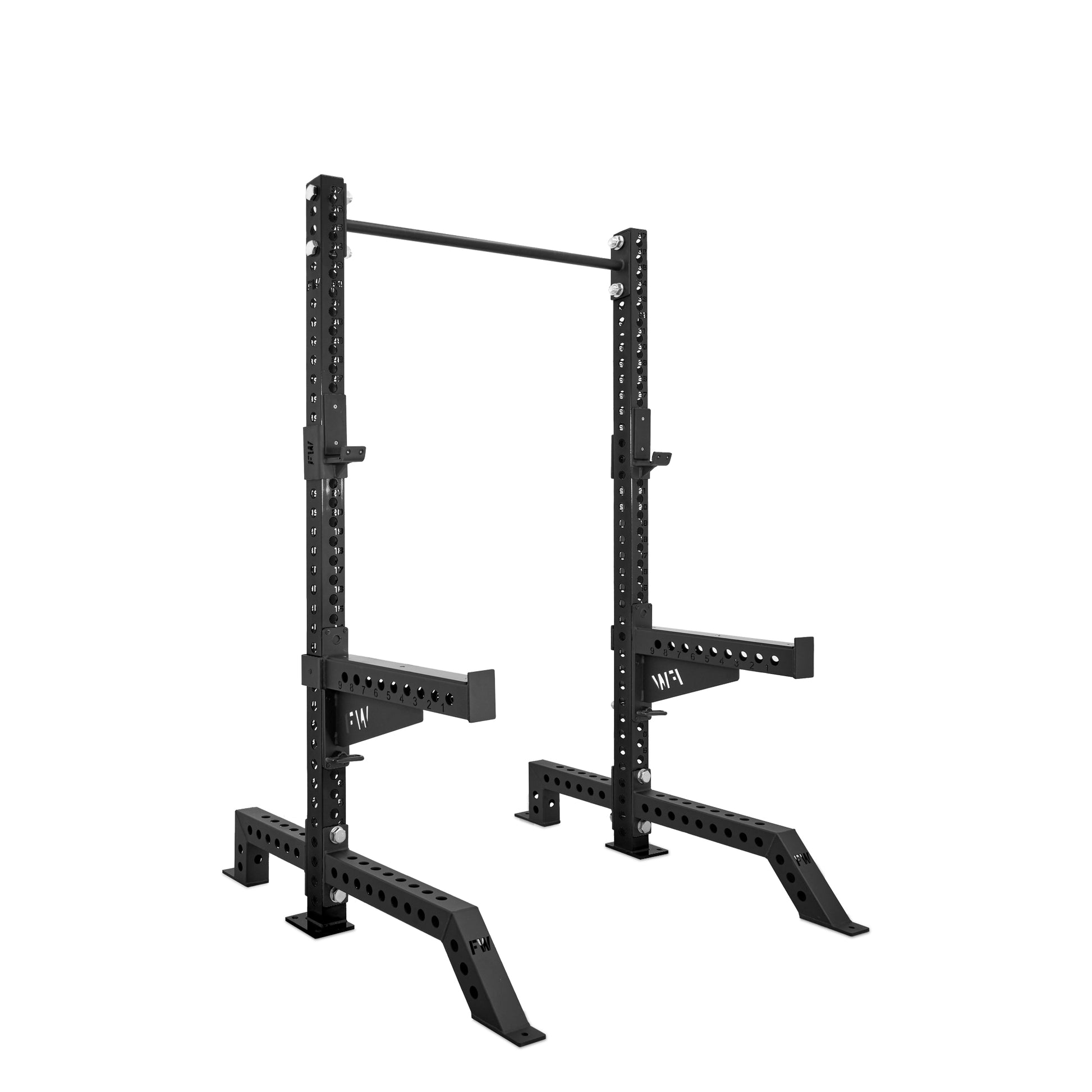 Short Squat Rack Black Spotter Arms No