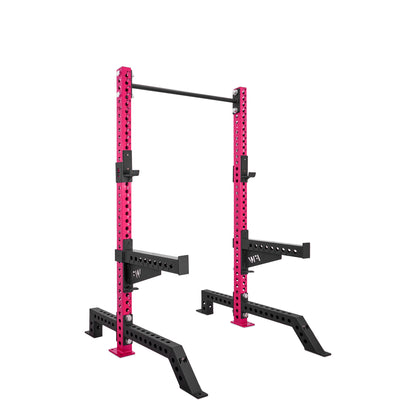 Short Squat Rack Pink Spotter Arms No