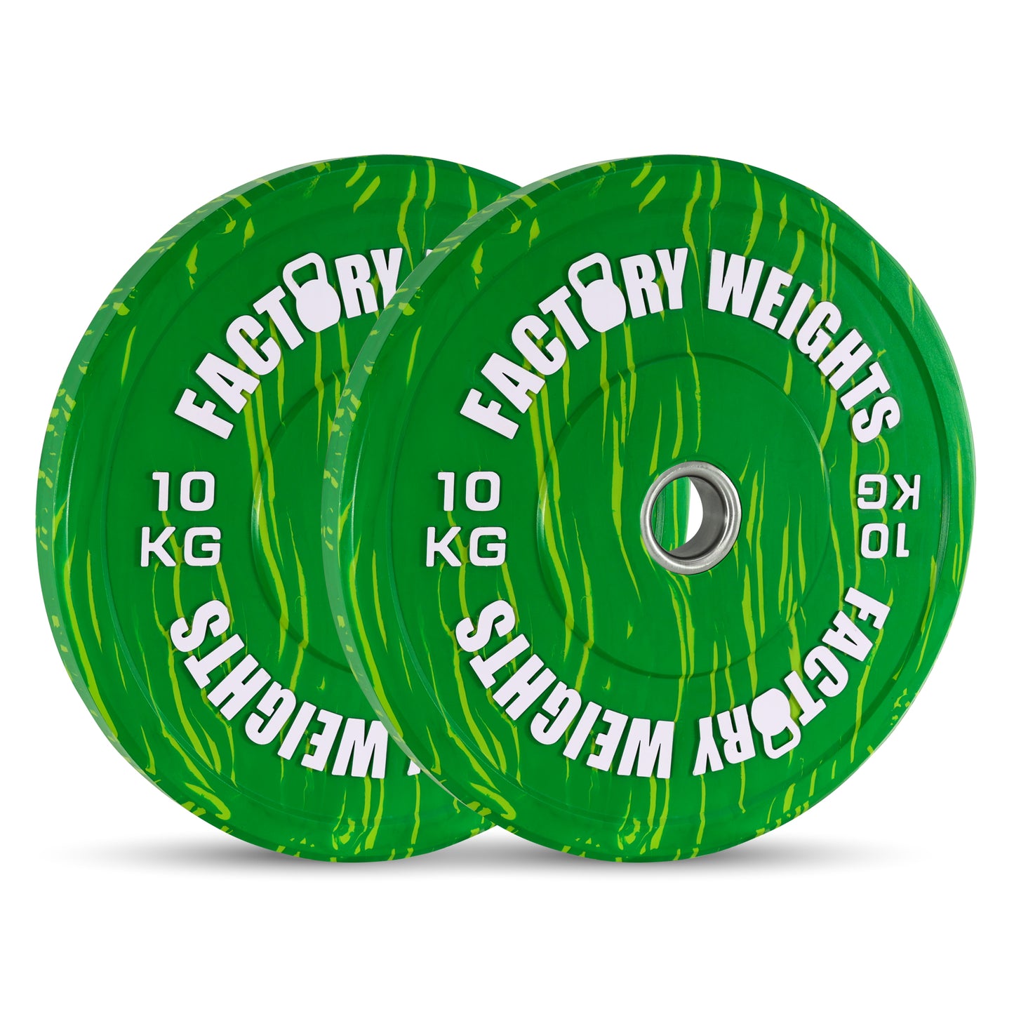 Coloured Tiger Style Bumper Plates (Pair)