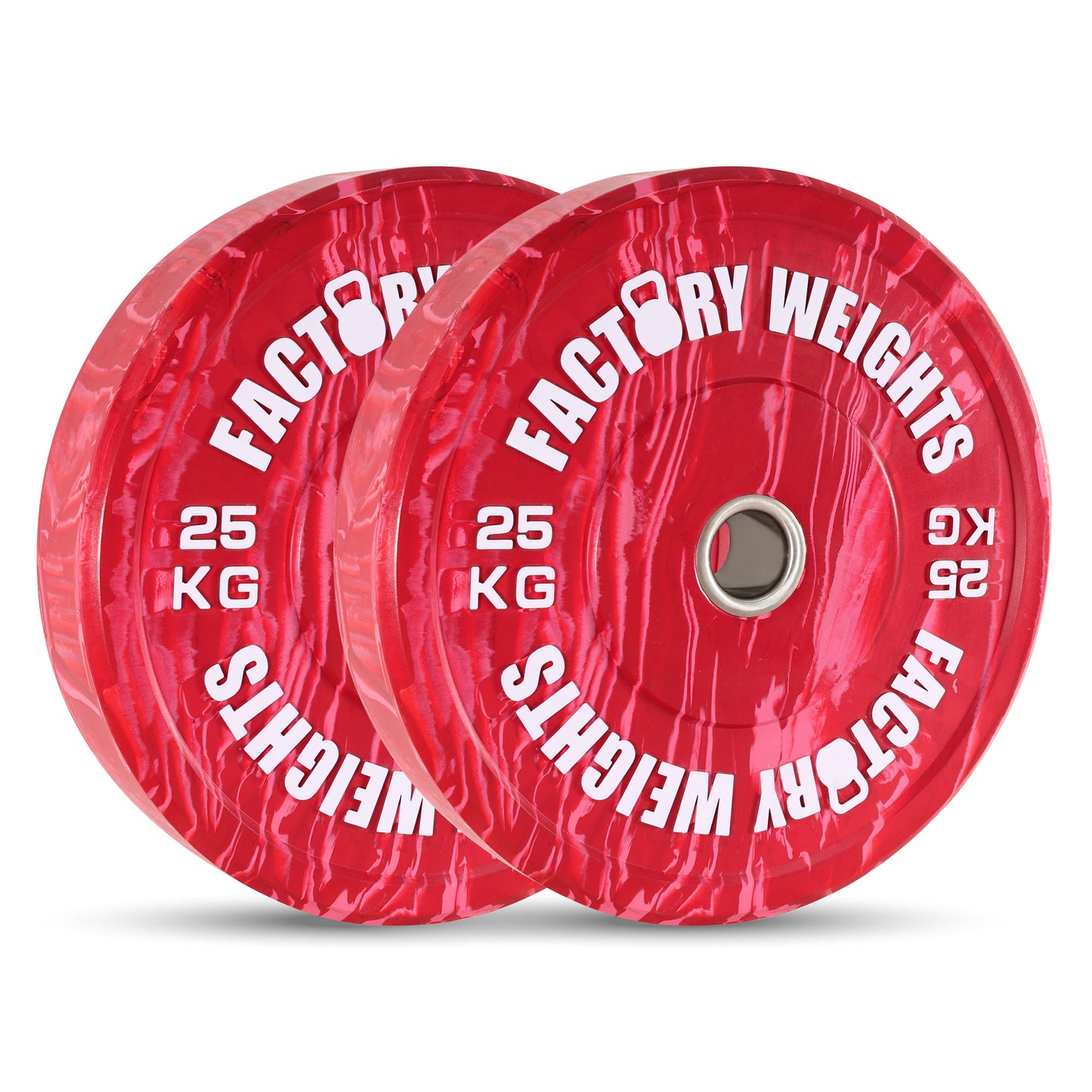 Coloured Tiger Style Bumper Plates (Pair)