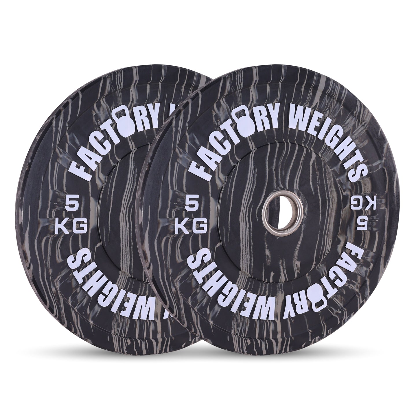 Coloured Tiger Style Bumper Plates (Pair)