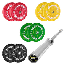 110kg Tiger Style Bumper Plate Set