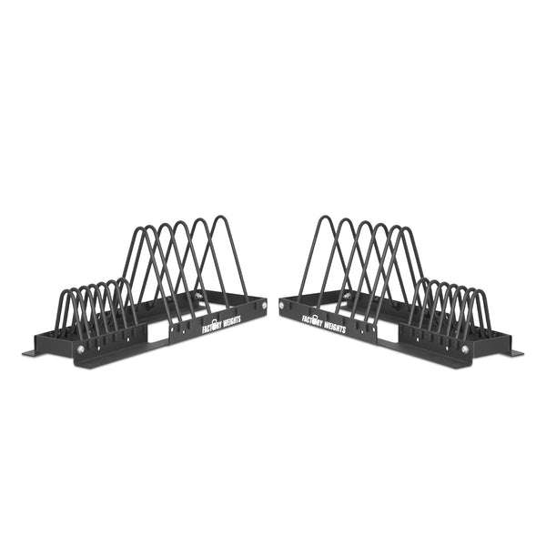 Dual Toaster Rack - Bumper Plate Storage | Factory Weights