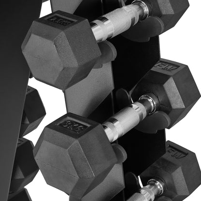Vertical Hex Dumbbell Storage Rack