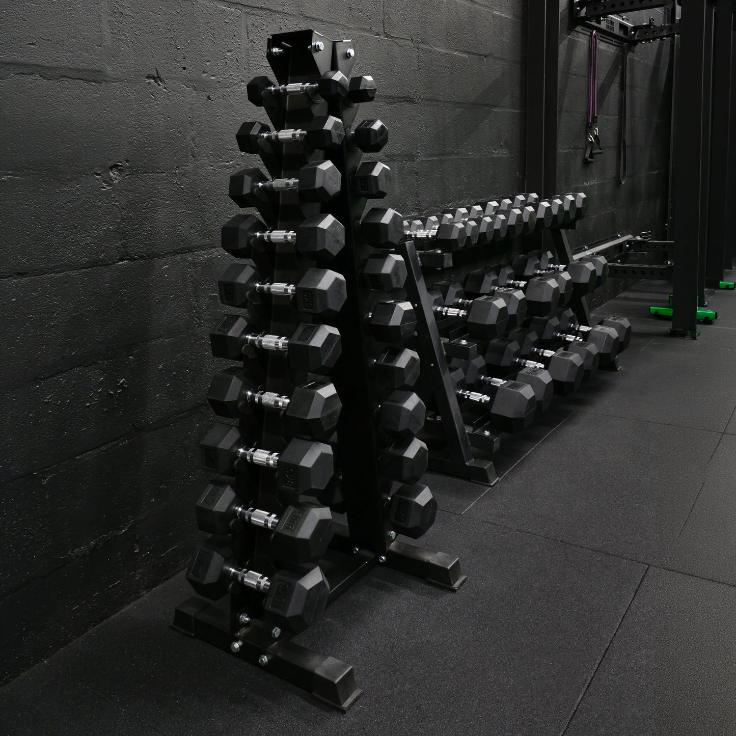 Vertical Hex Dumbbell Storage Rack