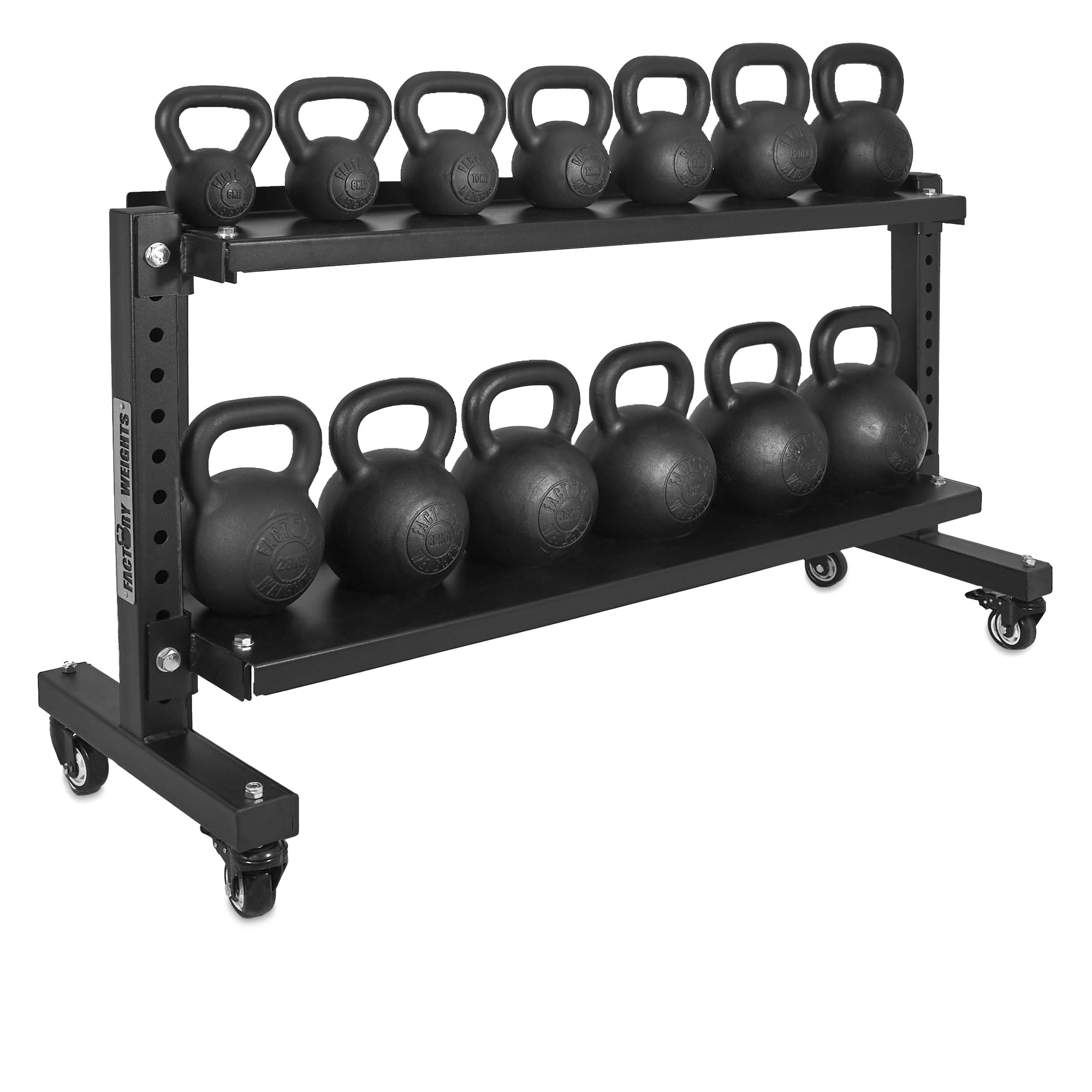 2-Tier Kettlebell Stand (with wheels)