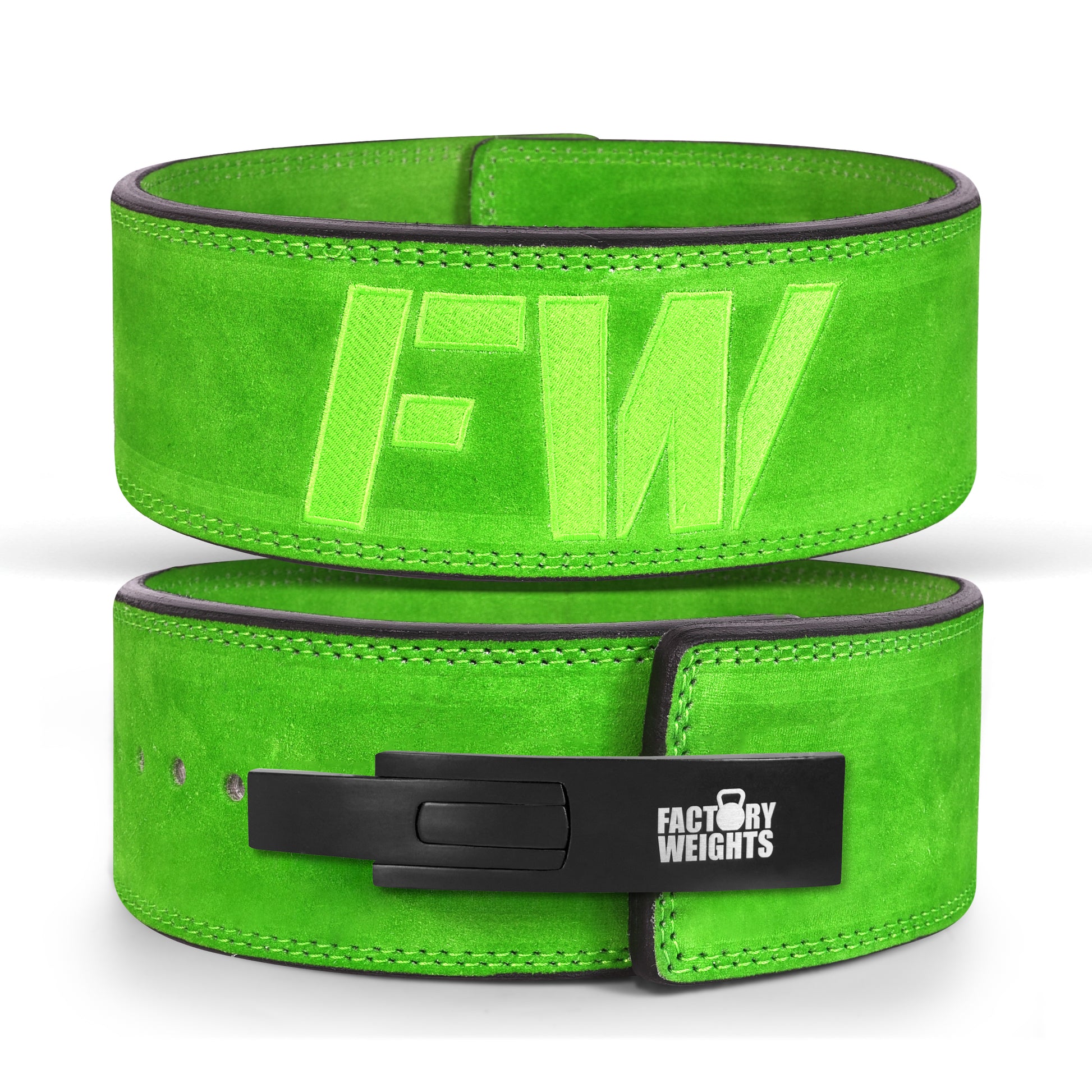 FW Lever Power-Lifting Belt - Green Small Standard Buckle 