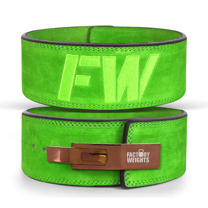 FW Lever Power-Lifting Belt - Green Small Copper (additional £10) 