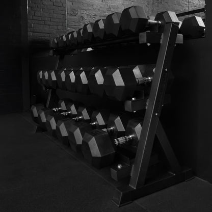 Rubber Hex Dumbbells Pair