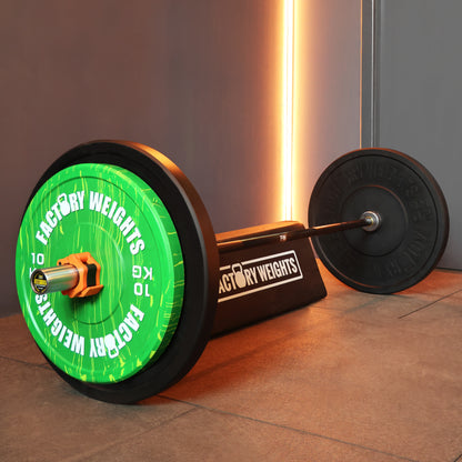 Coloured Tiger Style Bumper Plates (Pair)