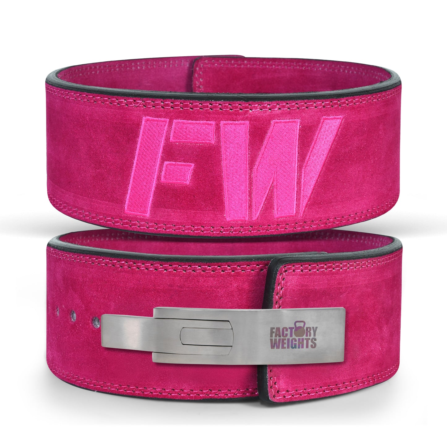 FW Lever Power-Lifting Belt - Pink Small Steel (additional £10) 