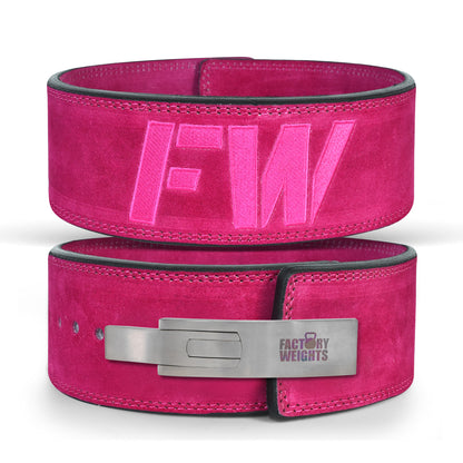 FW Lever Power-Lifting Belt - Pink Small Steel (additional £10) 