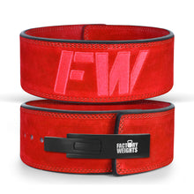 FW Lever Power-Lifting Belt - Red Small Standard Buckle 