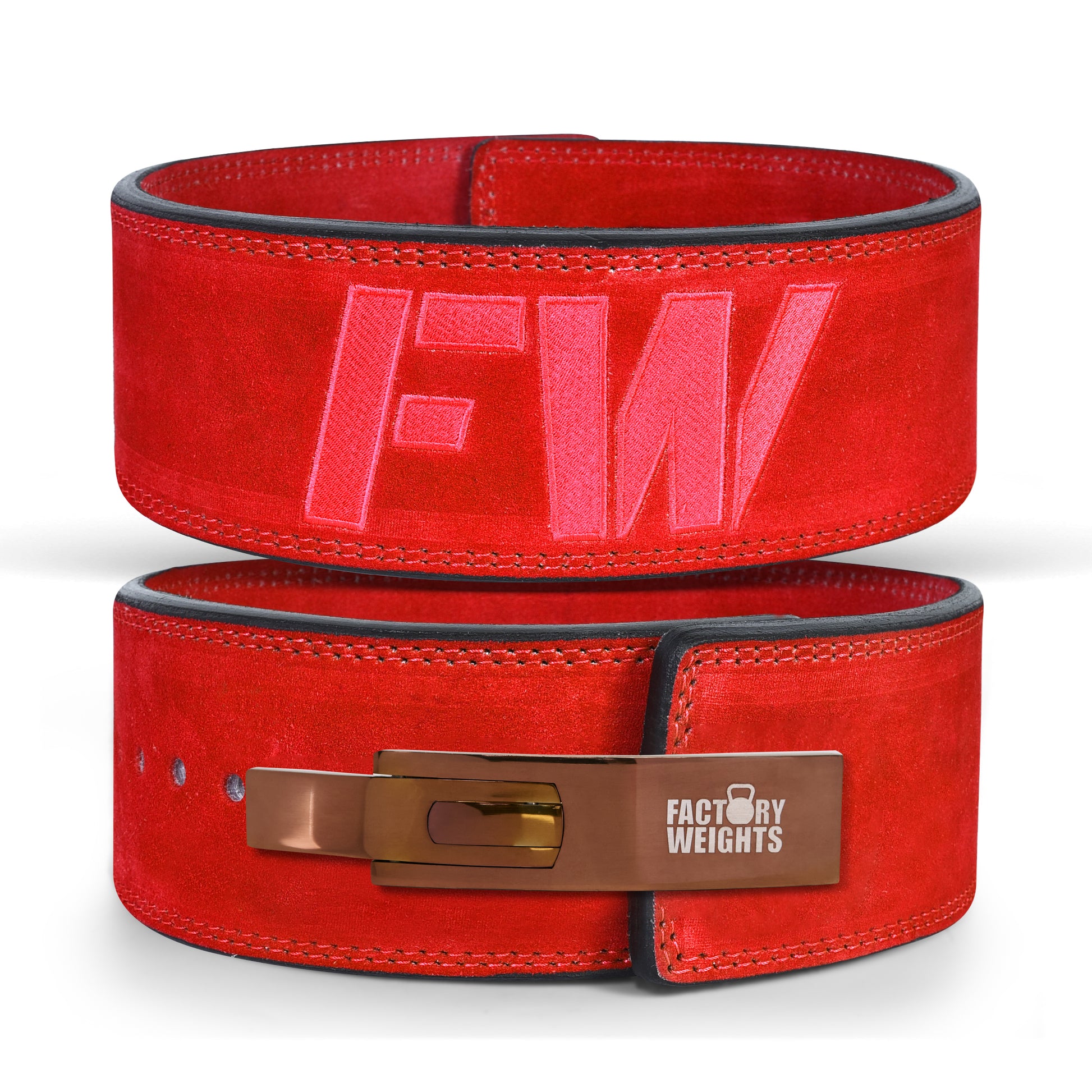 FW Lever Power-Lifting Belt - Red Small Copper (additional £10) 