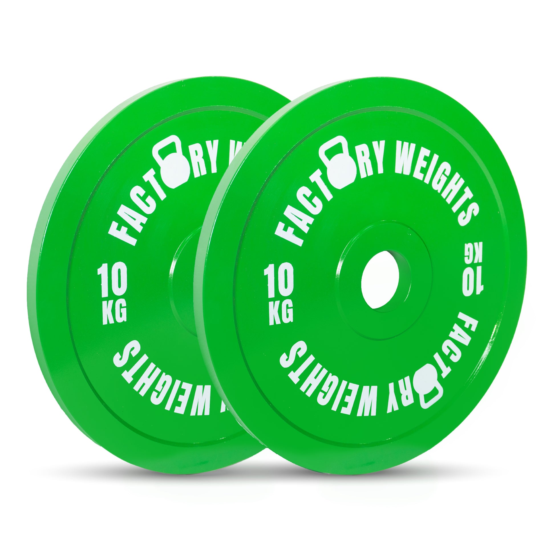 Factory Weights Calibrated Plates (Pair) 2 X 10kg 