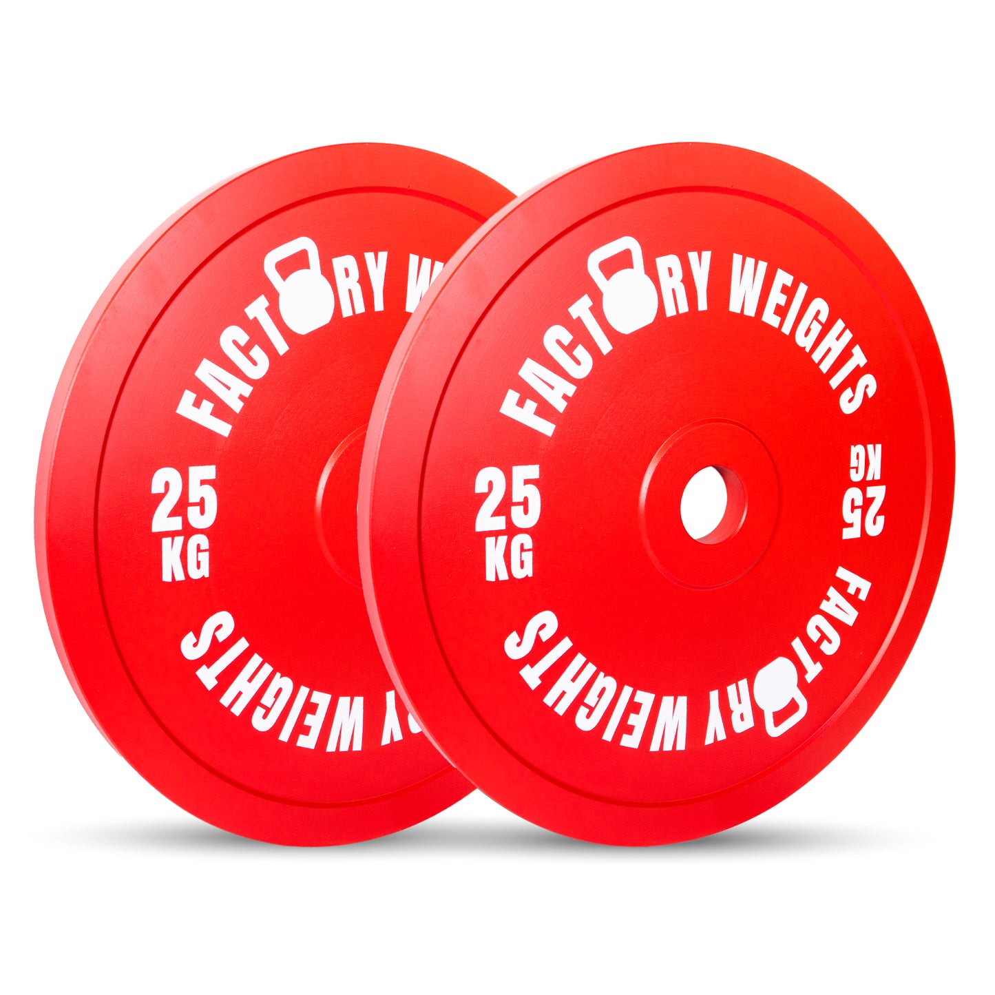 Factory Weights Calibrated Plates (Pair) 2 X 25kg 