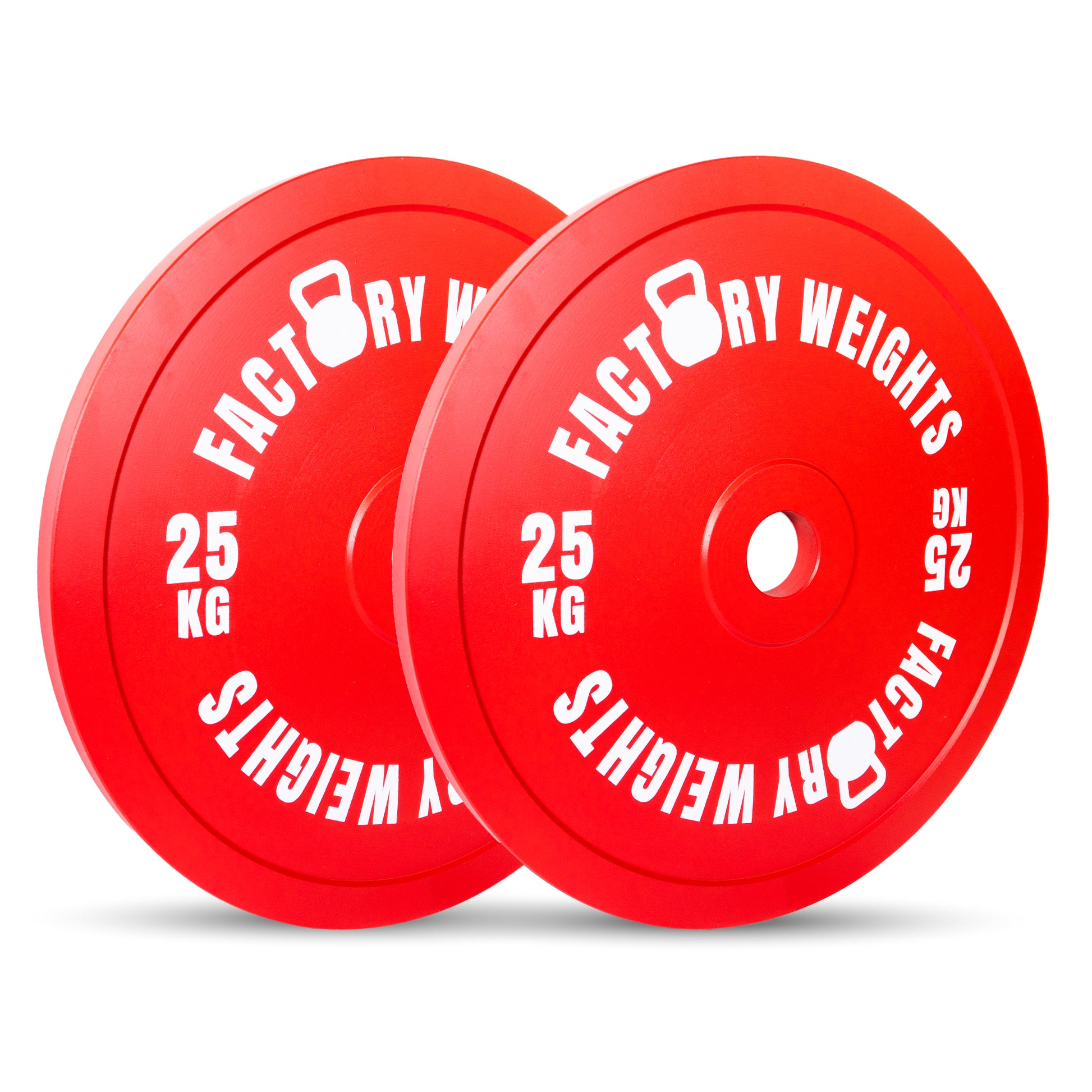 Factory Weights Calibrated Plates (Pair) 2 X 25kg 