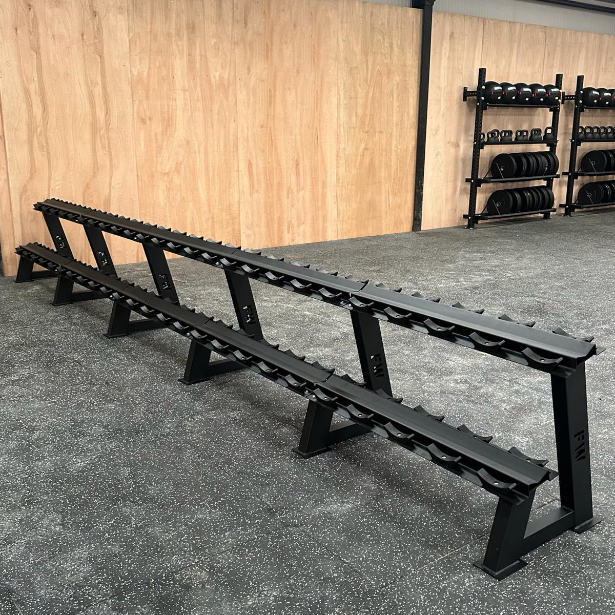 2-Tier Commercial Dumbbell Rack 