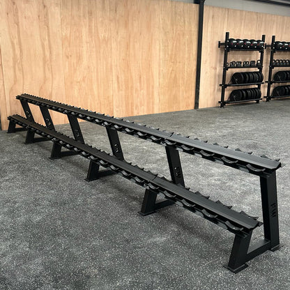 2-Tier Commercial Dumbbell Rack 
