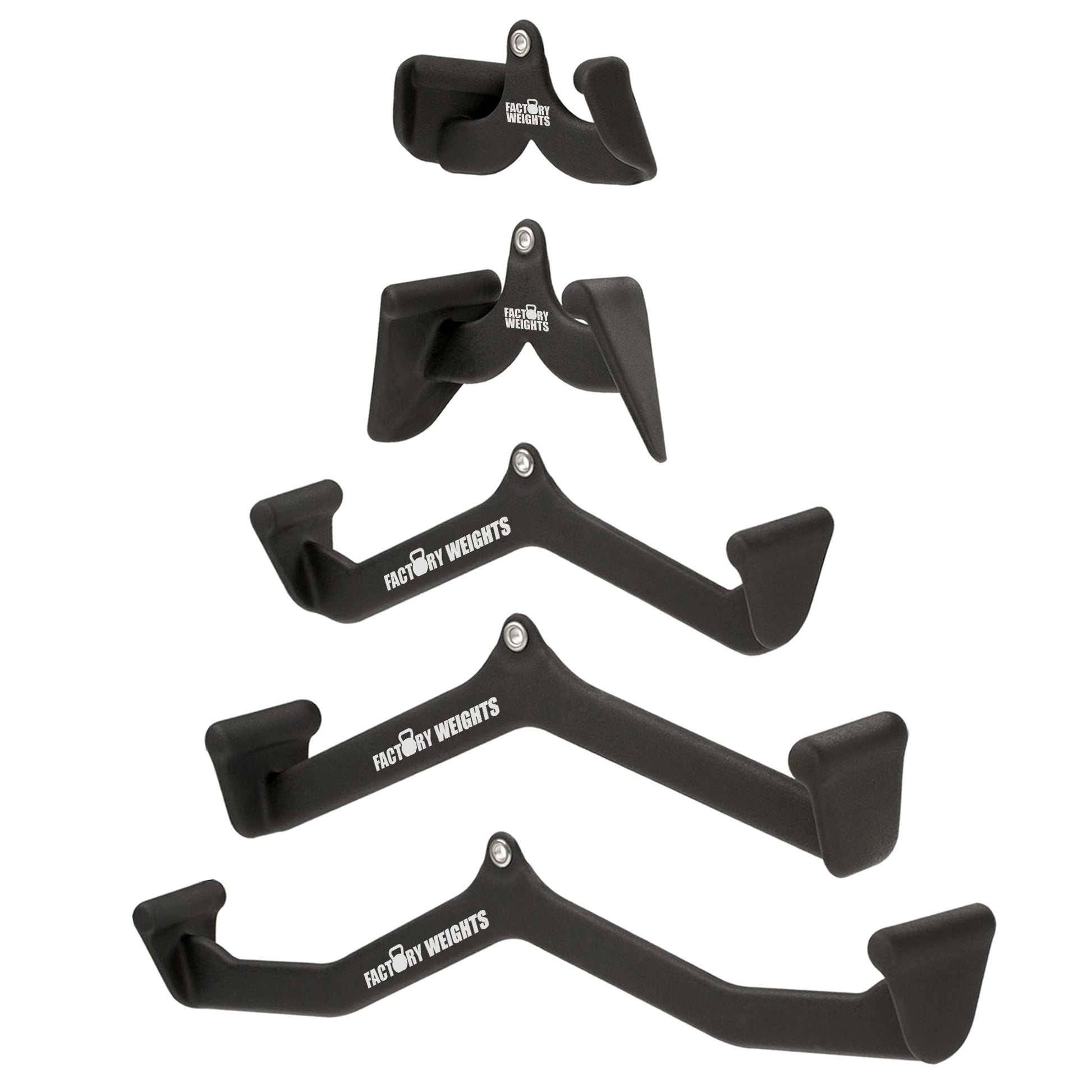 Max Grip Pulldown Lat Handles: Piece Set Factory Weights