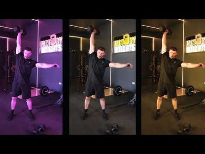 Rubber Hex Dumbbells Pair