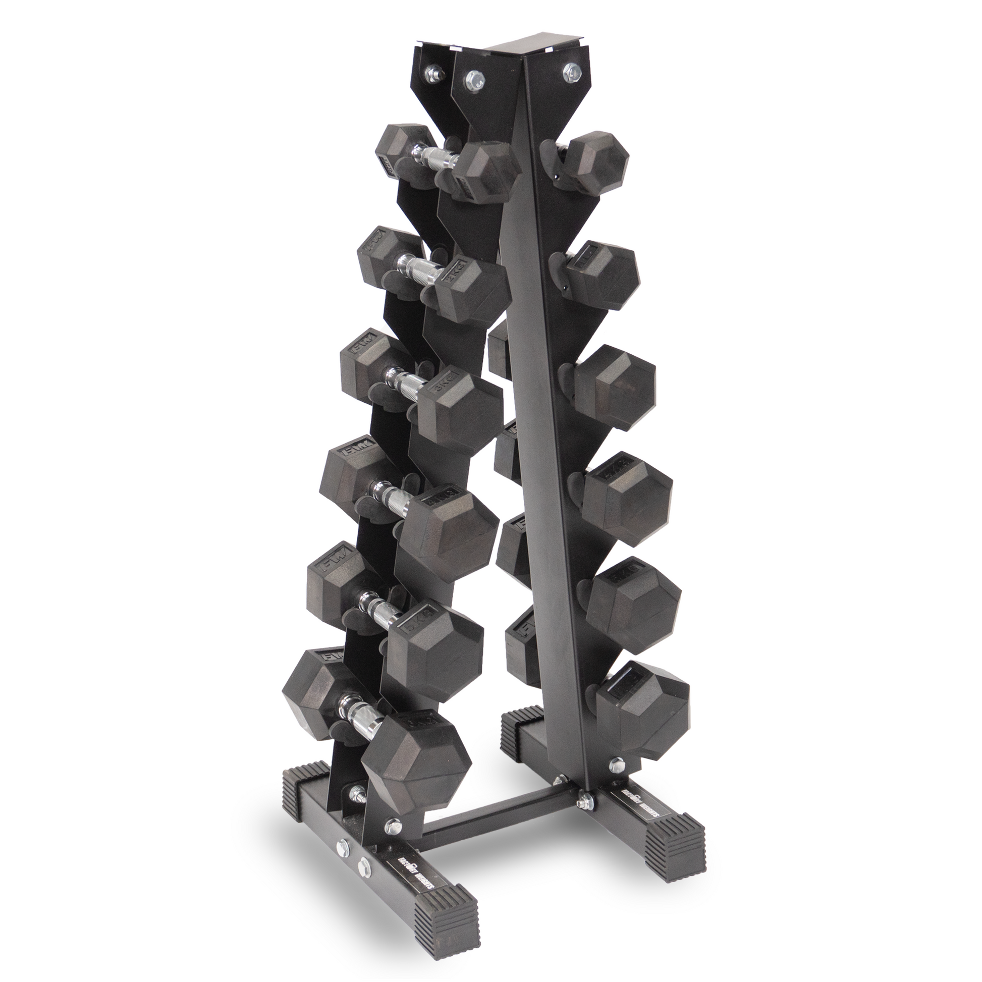 Vertical Dumbbell Storage Rack Tree Stand 6 Pairs Yes 