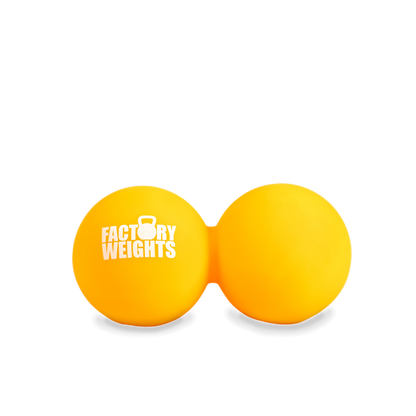 Double Massage Lacrosse Ball Sunshine Yellow 