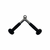 V Bar Pushdown Cable Attachment with Rubber Grips