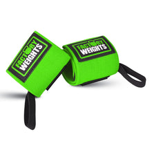 Heavy Duty Wrist Wraps Green 