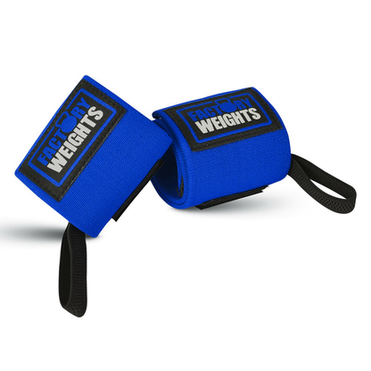 Heavy Duty Wrist Wraps Blue 