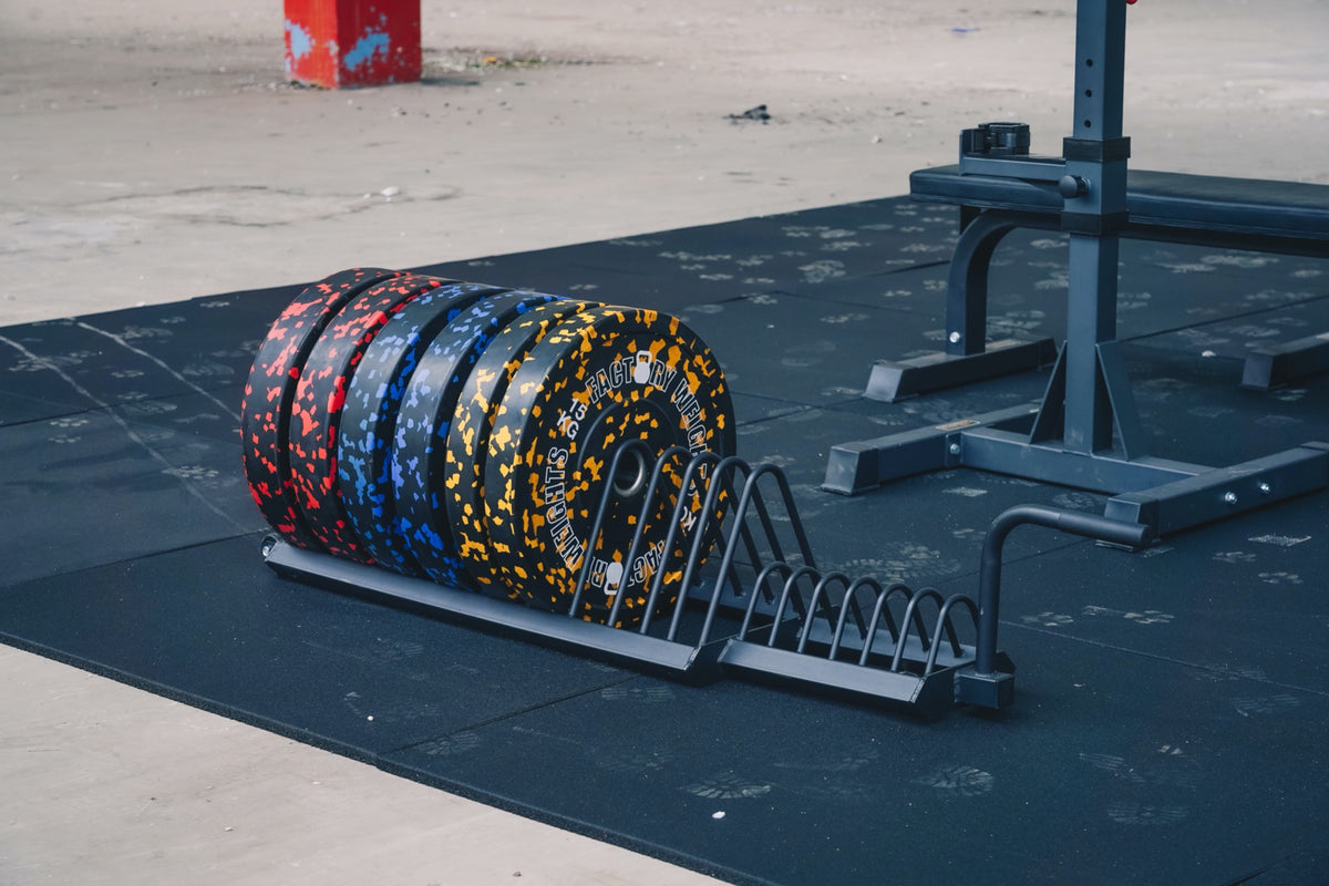 Bumper Plate Storage Trolley - FactoryWeights.co.uk